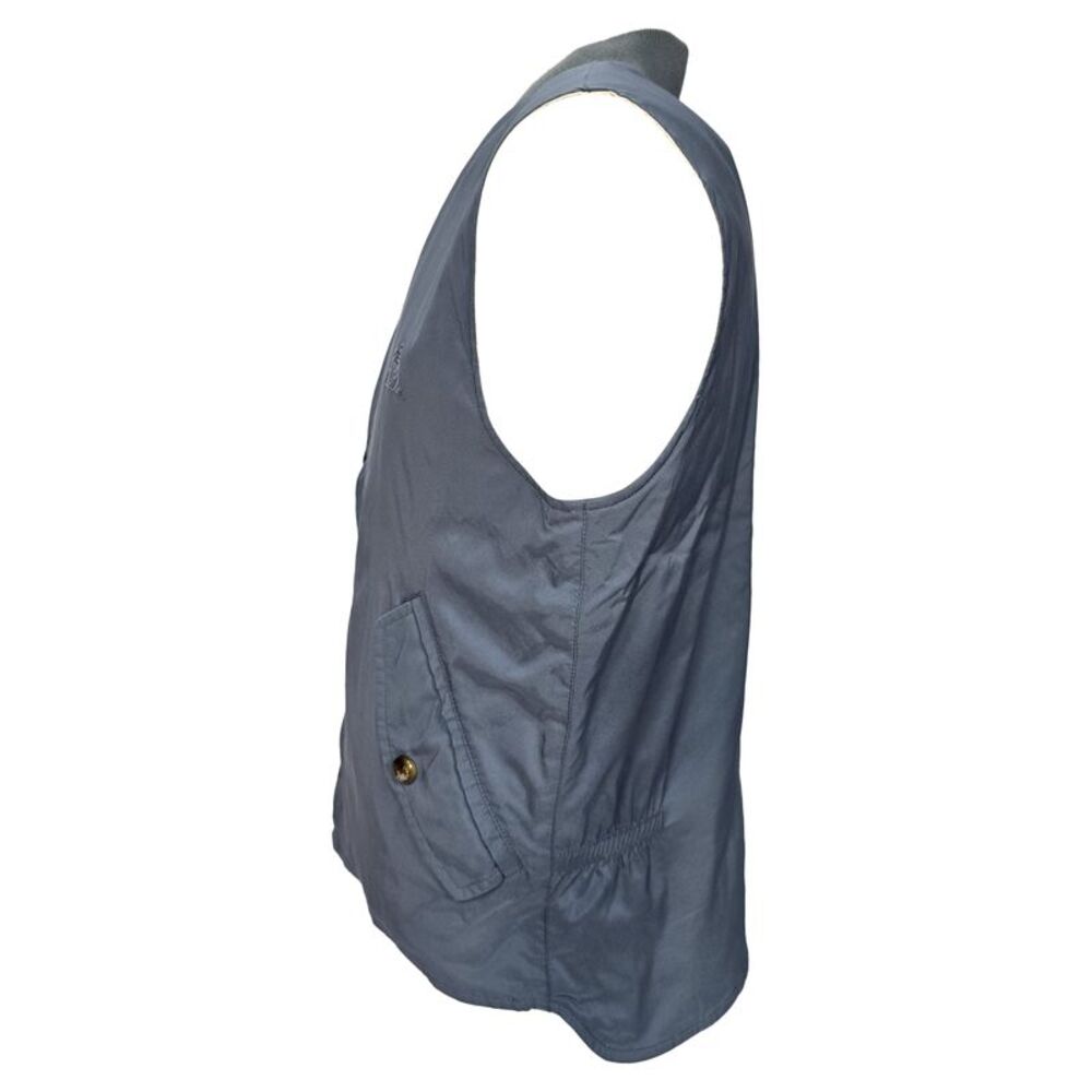 Loro Piana Embroidered Logo Reversible Vest Jacket in Grey Polyamide - Picture 4 of 10